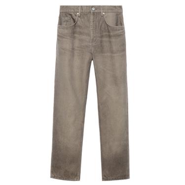 WASHED PRINTED STRAIGHT-LEG JEANS - Brown by Zara