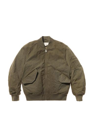 PADDED BOMBER JACKET - Brown / Green by Zara