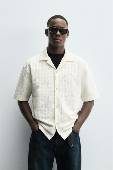 SEERSUCKER COMFORT SHIRT - Ecru by Zara