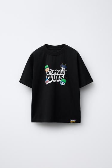 STUMBLE GUYS ™ © SCOPELY PRINTED T-SHIRT - Black by Zara