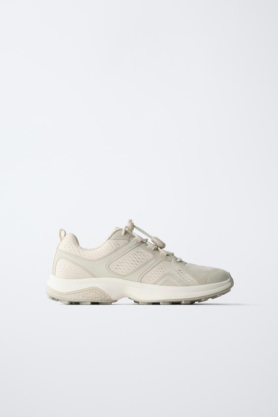 TECHNICAL MESH TRAINERS - Ecru White by Zara - Image 0