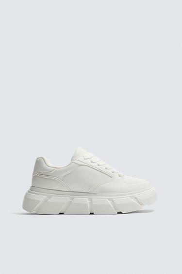 CHUNKY SOLE SNEAKERS - White by Zara