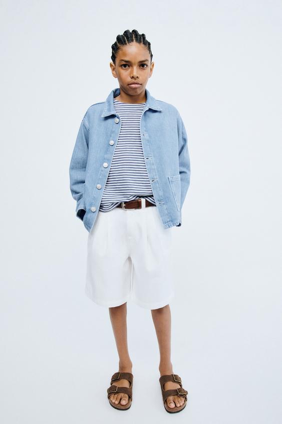 STORIESZ - PLAIN BERMUDA SHORTS WITH DARTS - White by Zara - Image 0