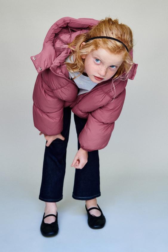 WATER-REPELLENT PUFFER COAT - Raspberry by Zara - Image 0