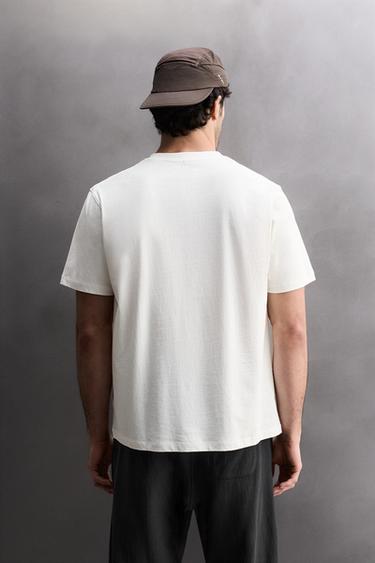 BASIC COTTON TRAINING T-SHIRT - White by Zara