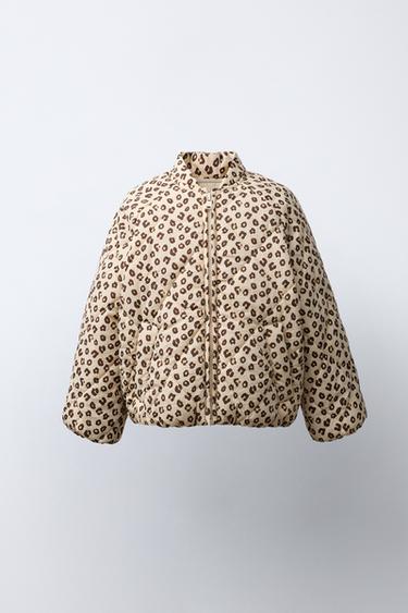 ANIMAL PRINT PUFFER JACKET - Leopard by Zara