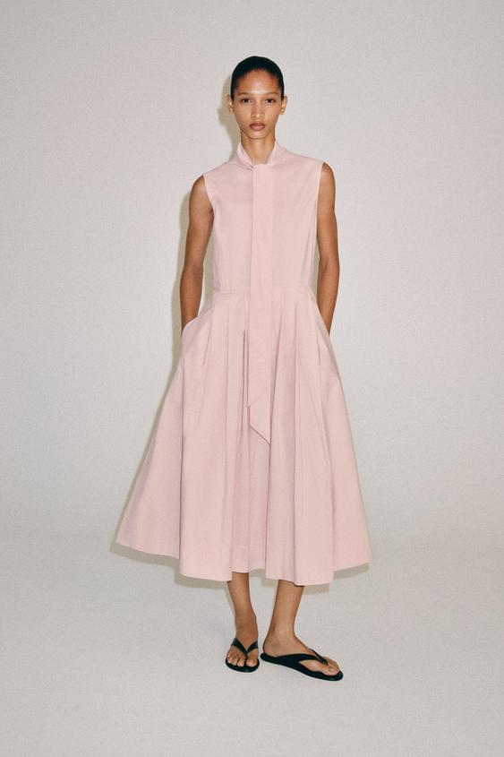 ZW COLLECTION SHIRT DRESS - Pastel pink by Zara - Image 0