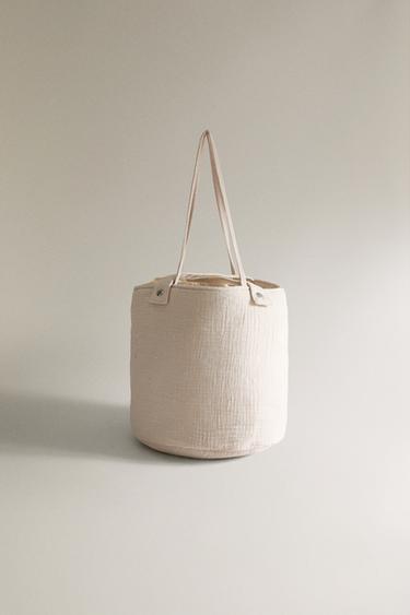 CHILDREN'S OVAL MOON BAG - Taupe grey by Zara - Image 0