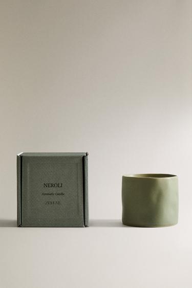 (150 G) NEROLI SCENTED CANDLE - Lemon yellow by Zara