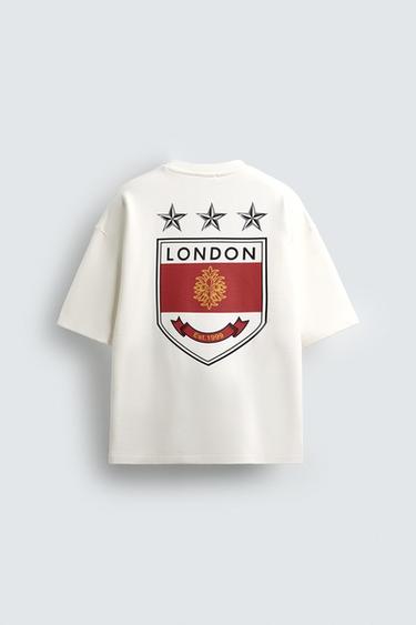 CREST PRINT SWEATSHIRT - White by Zara
