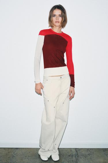 FINE KNIT WOOL BLEND JUMPER - Multicoloured by Zara