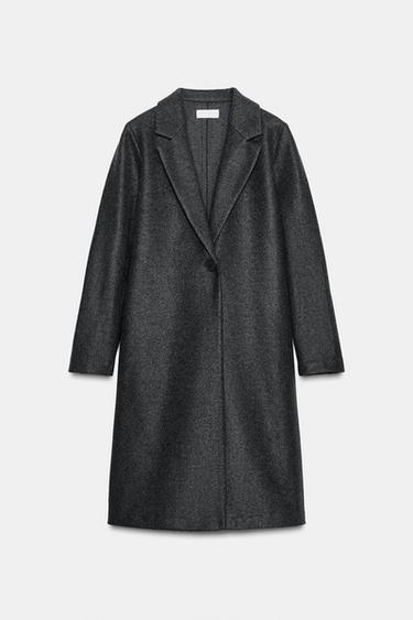 SOFT BUTTON COAT - Grey marl by Zara