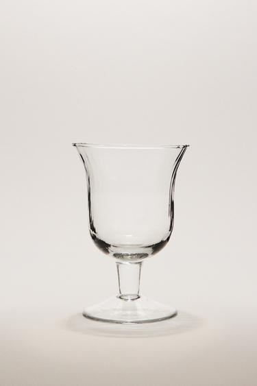 RAISED DESIGN WINE GLASS - Transparent by Zara
