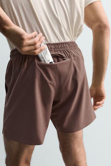 BASIC TRAINING SHORTS 7" - Dark red by Zara