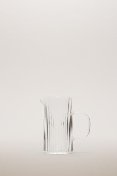 RAISED BOROSILICATE MILK JUG - Transparent by Zara