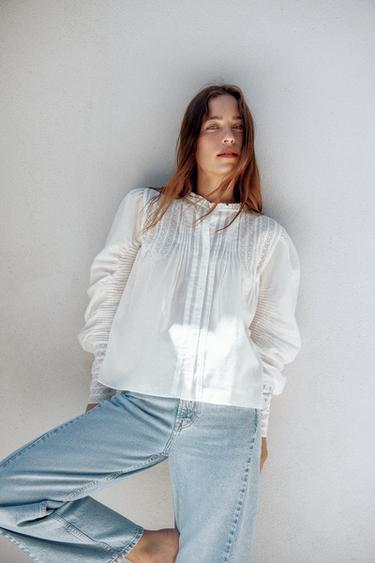 ZW COLLECTION ROMANTIC SHIRT - White by Zara