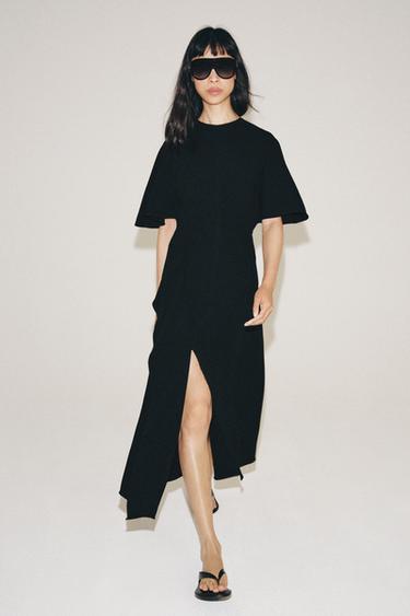 ZW COLLECTION MIDI DRESS - Black by Zara