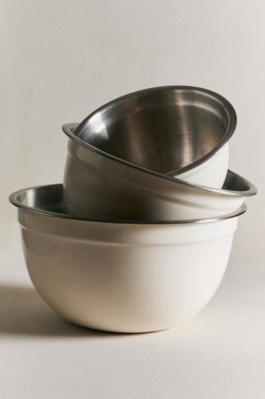 STACKABLE KITCHEN MIXING BOWL - Cream by Zara