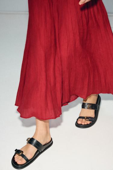 BUCKLED SANDALS - Black by Zara - Image 0