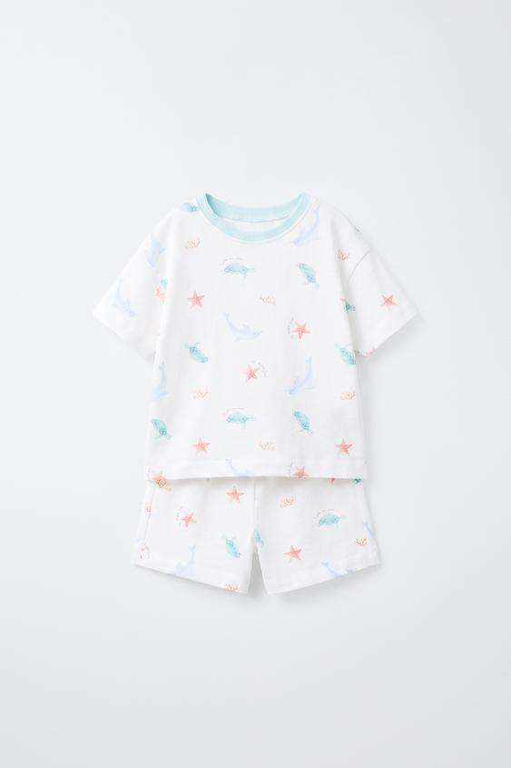 1 1/2-6 YEARS/ MARINE PRINT PYJAMAS - Ecru by Zara - Image 0
