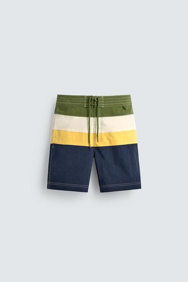 LONG STRIPED SWIMMING TRUNKS - various by Zara