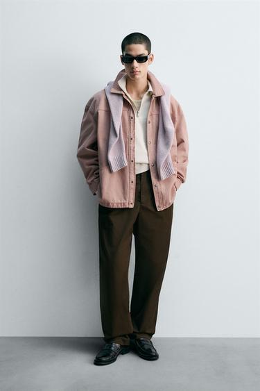 WASHED TEXTURE OVERHIRT - Faded pink by Zara - Image 0
