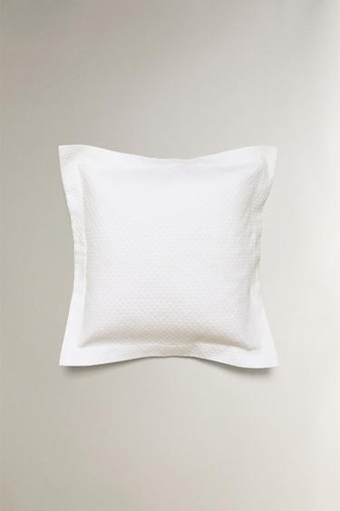 CUSHION COVER WITH POLKA DOT DESIGN - White by Zara