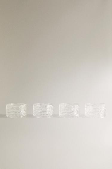 PACK OF GLASS NAPKIN RINGS (PACK OF 4) -  by Zara - Image 0