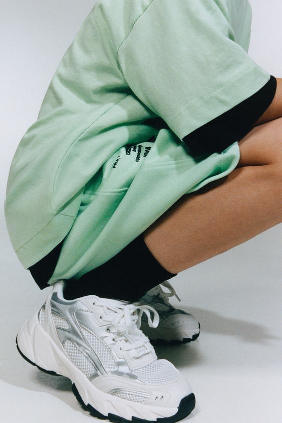 SPORTY MESH TRAINERS - White by Zara - Image 0