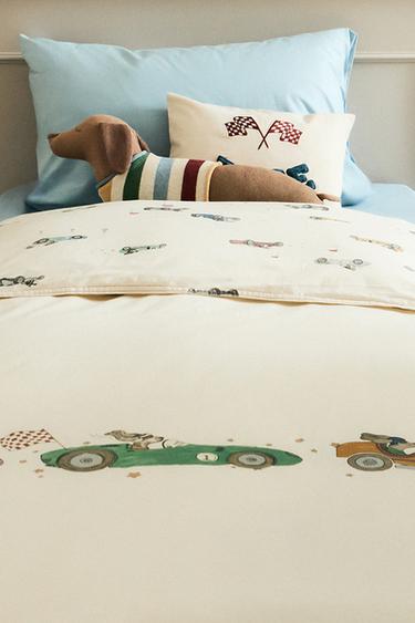 CHILDREN'S RACER DOG DUVET COVER - Multicoloured by Zara