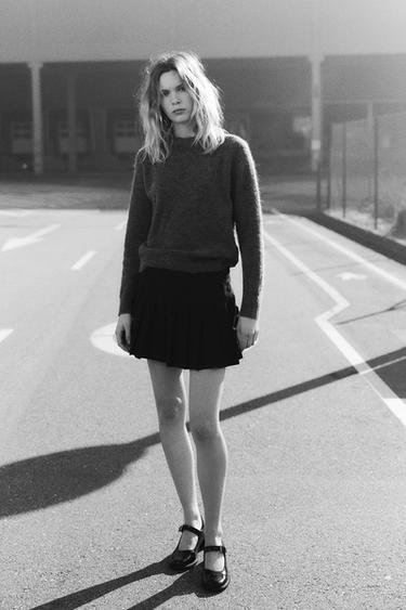 PATENT EFFECT BLOCK HEEL SHOES - Black by Zara - Image 0