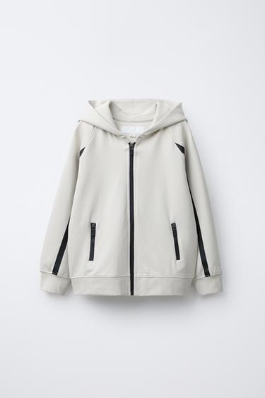 INTERLOCK SPORTY JACKET - Ecru by Zara