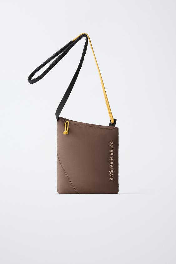 SPORTY CROSSBODY BAG - Brown by Zara - Image 0