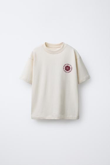 PRINTED T-SHIRT - Ecru by Zara - Image 0