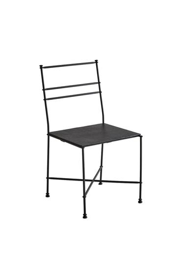 FORGED METAL CHAIR - Black by Zara