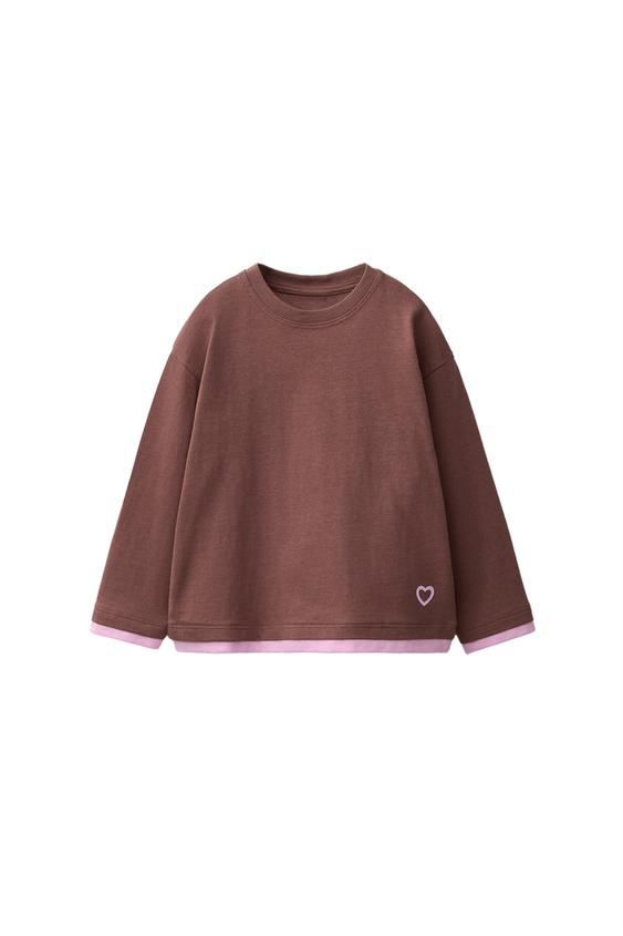 OVERLAY EFFECT T-SHIRT - Chocolate by Zara - Image 0