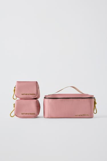 TRAVEL TOILETRY BAG PACK - Pink by Zara - Image 0