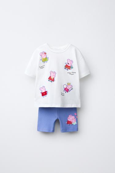 PEPPA PIG ™ T-SHIRT AND CYCLING LEGGINGS SET - Blue by Zara