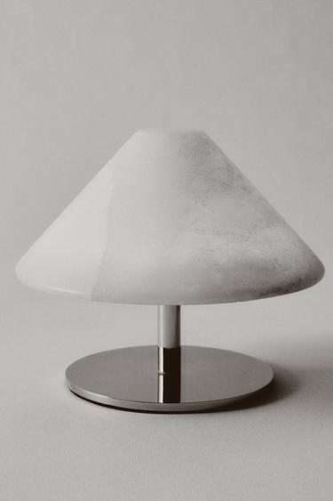 WIRELESS ALABASTER TABLE LAMP - Ecru by Zara