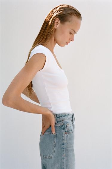 ROUND NECK T-SHIRT - White by Zara