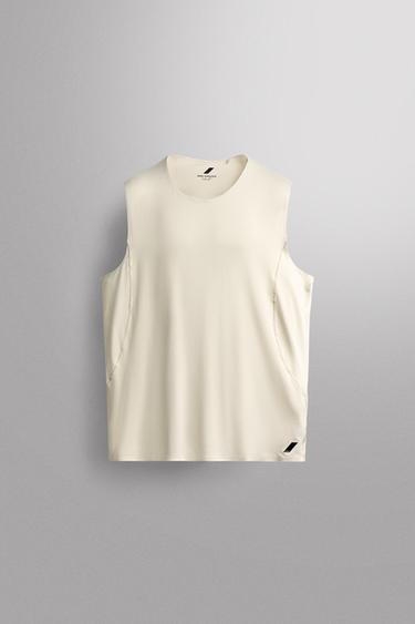 RUNNING TANK TOP - Bone by Zara