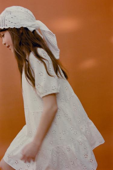 EMBROIDERED DRESS - Ecru by Zara
