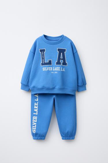 VARSITY SWEATSHIRT AND JOGGERS TOTAL LOOK - 238 by Zara