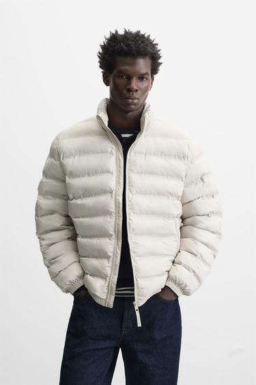 WATER-REPELLENT LIGHTWEIGHT PADDED JACKET - Stone by Zara