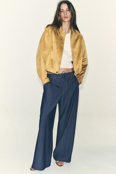 WIDE-LEG TROUSERS - Indigo by Zara