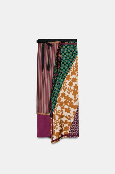 PRINTED SCARF PAREO - Multicoloured by Zara