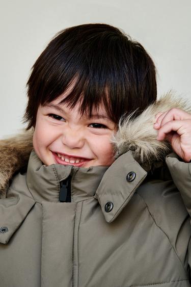 LONG FEATHER DOWN WATER-REPELLENT AND WIND-RESISTANT PUFFER JACKET - Khaki by Zara