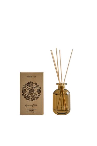 (100 ML) FLORAL SILK REED DIFFUSERS - Ecru/Yellow by Zara
