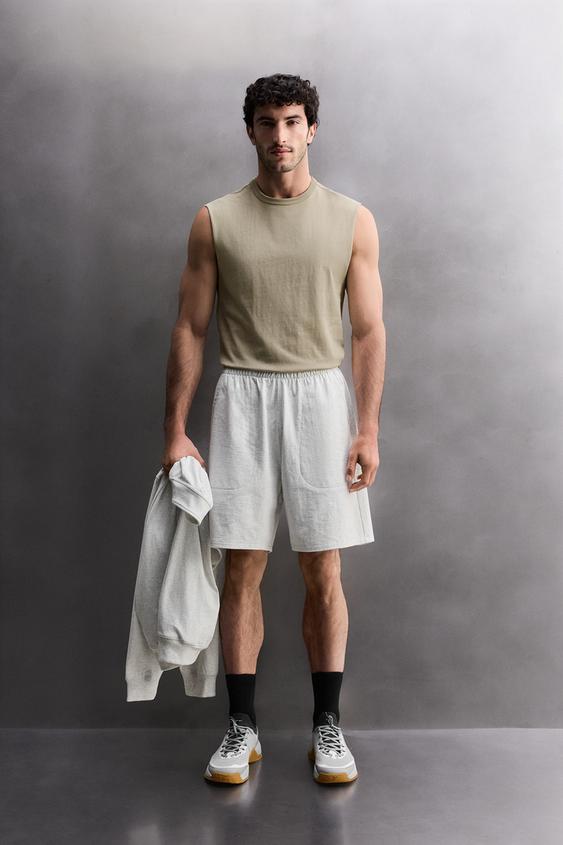 HEAVYWEIGHT TANK TOP - Sand by Zara - Image 0