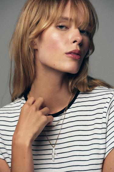 PACK OF 2 WATERPROOF CHAIN AND PEARL NECKLACES - Golden by Zara - Image 0
